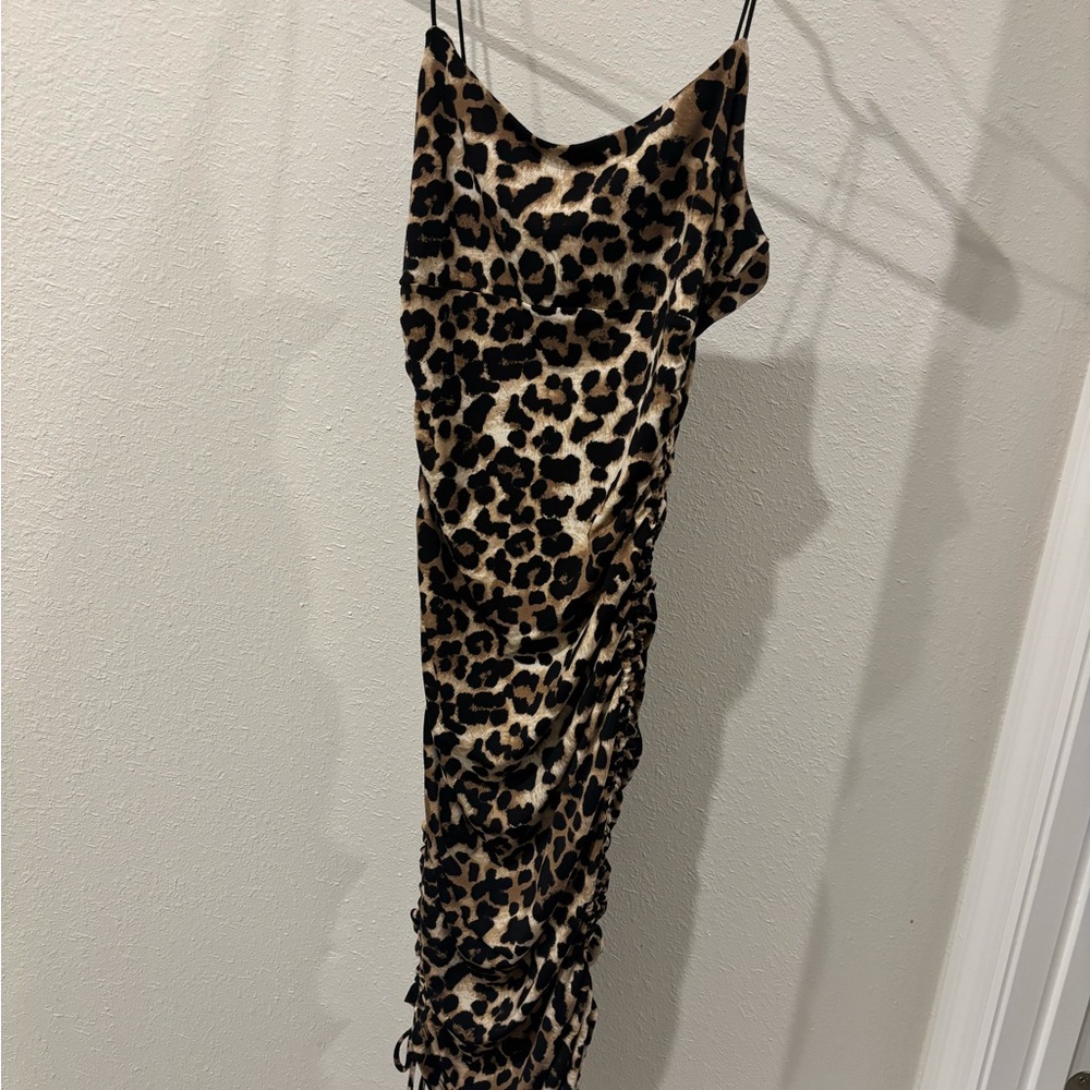 Leopard Print Sleeveless Dress